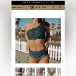 Albion fit midnight dash high waisted bottoms and top
